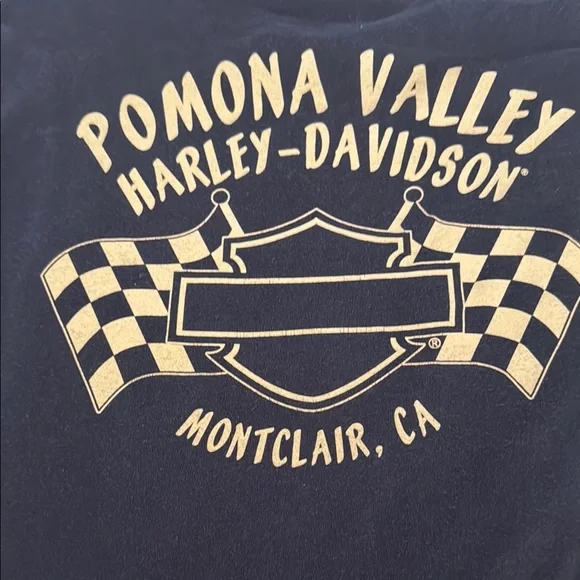 Harley-Davidson Black Long Sleeve Tee with Vintage Logo - Picture 3 of 7